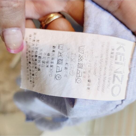 KENZO PARIS LIGHT BLUE BUTTON DOWN SIZE 34 (2) - Picture 6 of 9